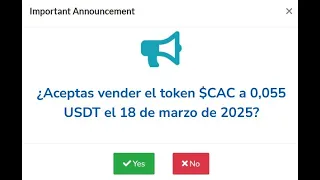 Se inicia la #votacion Cat Anubis Coin 👉 Finaliza 2024-12-22 👉Tu decides SI VENDER o NO VENDER 👉$CAC