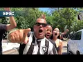 Aficionados de Atlético Minero y Botafogo llegan en masa al Monumental para la final