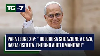 Papa Leone XIV: “Dolorosa situazione a Gaza, basta ostilità. entrino aiuti umanitari”