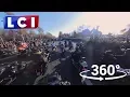 EXCLU 360° - Hommage à Johnny Hallyday : au coeur de l'escorte de Harley-Davidson