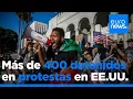 Los detenidos en Los Ángeles ascienden a 400 mientras las protestas se extienden por todo el país