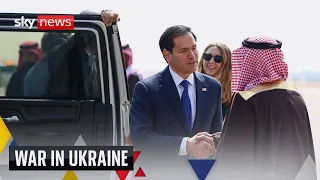 Marco Rubio arrives in Saudi Arabia for Russia peace talks