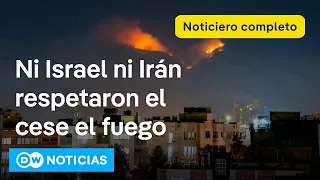 🔴DW Noticias del 24 de junio: Trump insiste: &quot;el cese el fuego está en vigor, no lo violen&quot;