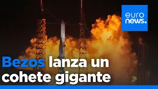 SPACE Blue Origin de Jeff Bezos lanza con éxito un nuevo cohete gigante, competencia directa de Space X