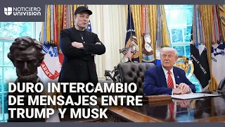 Duro intercambio de mensajes entre Trump y Musk en redes sociales: se llamaron &quot;loco&quot; e &quot;ingrato&quot;