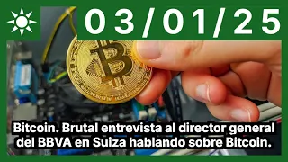 BITCOIN Bitcoin. Brutal entrevista al director general del BBVA en Suiza hablando sobre Bitcoin.