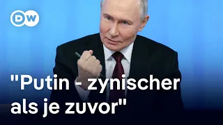 Große Show: Die Jahrespressekonferenz des russischen Präsidenten | DW Nachrichten