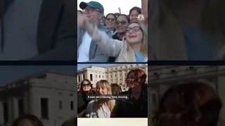 REACT GRP. ORD 12.5P St. Peter&#39;s Square crowds react to election of new pope as white smoke rises