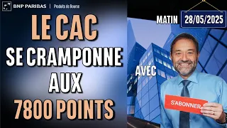 CAC40 INDEX Le CAC se cramponne aux 7800 points - 100 % Marchés