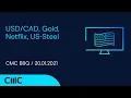 USD/CAD, Gold, Netflix, US Steel ( CMC BBQ 20.01.21)