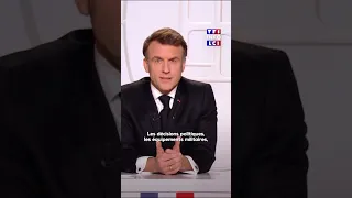 « La patrie a besoin de vous, de votre engagement » : E. Macron lors de son allocution