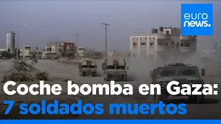 Un explosivo adosado a un vehículo blindado mata a 7 soldados israelíes en el sur de Gaza