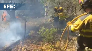 Estabilizado el incendio de Valdecaballeros (Badajoz)
