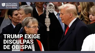 Trump le exige disculpas a obispa que le pidió tener &quot;misericordia&quot; de inmigrantes indocumentados