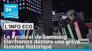 SAMS.EL.0,5SP.GDRS144A/95 Le syndicat de Samsung Electronics déclare une grève illimitée historique • FRANCE 24