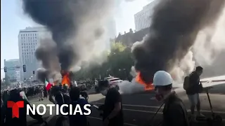Los Ángeles: los manifestantes ocupan la autopista 101 a pesar de la presencia de fuerzas del orden