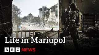 Residents of Ukraine&#39;s Mariupol deny Russian claims occupied city returning to normal | BBC News
