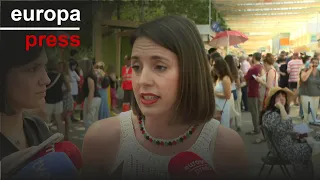 Irene Montero asegura estar &quot;muy preocupada&quot; por los audios de Leire Díez