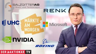 BITCOIN Märkte am Morgen: Bitcoin, Salzgitter, Renk, Nvidia, Boeing, Microsoft, UnitedHealth