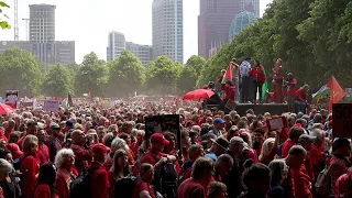 Tens of thousands protest in The Hague to demand Dutch government action on Gaza war