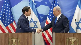 Marco Rubio backs Trump&#39;s Gaza proposal as he visits Israel in his first tour of the Middle East