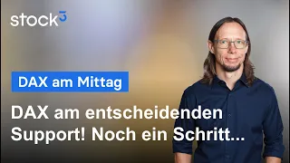 DAX40 PERF INDEX DAX am Mittag - Chancen und Risiken am heutigen Montag!