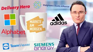 SIEMENS ENERGY AG NA O.N. Märkte am Morgen: Adidas, Siemens Energy, Delivery Hero, TeamViewer, Walgreens, Alphabet, Microsoft