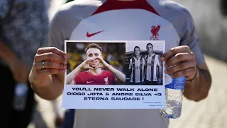 GATHER Thousands gather to bid farewell to Liverpool&#39;s Diogo Jota, brother André Silva at their funeral