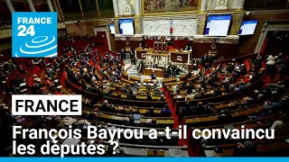 François Bayrou a-t-il convaincu les députés de l&#39;Assemblée nationale ? • FRANCE 24