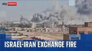 Israel and Iran exchange fire as US reportedly sends stealth bombers to Guam