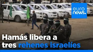 Hamás libera a otros tres rehenes israelíes en un nuevo intercambio