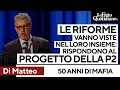 Nino Di Matteo: "Le riforme vanno viste nel loro insieme. Rispondono al progetto della P2"