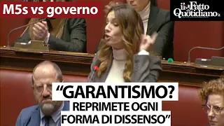 Baldino contro il governo: &quot;Vi riempite la bocca di garantismo ma reprimete ogni forma di dissenso&quot;