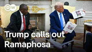 Live: South Africa&#39;s president Ramaphosa visits US president Trump | DW News
