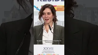 Ayuso subraya que España no es un Estado federal: