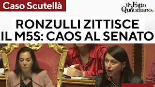 Ronzulli zittisce il M5S, vietato parlare del caso Scutellà. Caos al Senato