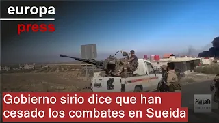 SIRIO El Gobierno sirio asegura que han cesado los combates en la región de Sueida