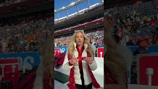 HUNT Gracie Hunt shares Bible verse, Psalm 135:13-14, at the Chiefs-Broncos game