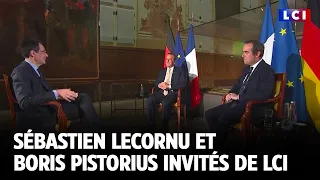 Le ministre des armées S.Lecornu et le ministre de la Défense allemande B.Pistorius invités de LCI