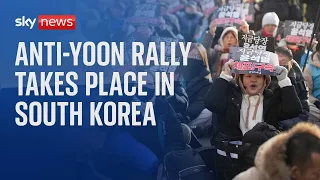 RALLY Anti-Yoon rally takes place in South Korea