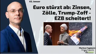 Euro stürzt ab: Zinsen, Zölle, Trump-Zoff - EZB scheitert! Marktgeflüster Teil 2