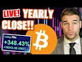 LIVE TRADING | Bitcoin Yearly Candle CLOSE!!!!!