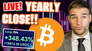 BITCOIN LIVE TRADING | Bitcoin Yearly Candle CLOSE!!!!!