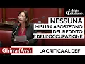 DEF - "Nessuna misura per l'occupazione e il sostegno al reddito", il Def bocciato da Avs