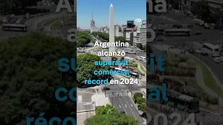 Argentina registra superávit comercial récord en 2024