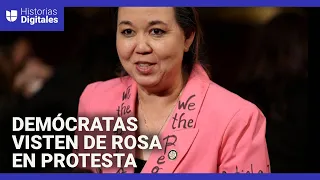 ¿Por qué congresistas demócratas se vistieron de rosa durante el discurso de Trump ante el Congreso?