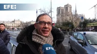 Expectación en el centro de París por la reapertura de la catedral Notre Dame