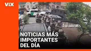 DIA Agentes federales fuertemente armados allanan casa de madre hispana: resumen de las noticias del día