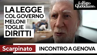 Scarpinato: &quot;Col governo Meloni la legge toglie diritti&quot;. Conte: &quot;Sterminati valori costituzionali&quot;