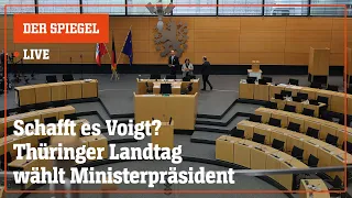 Livestream: Der Thüringer Landtag wählt einen neuen Ministerpräsidenten  | DER SPIEGEL